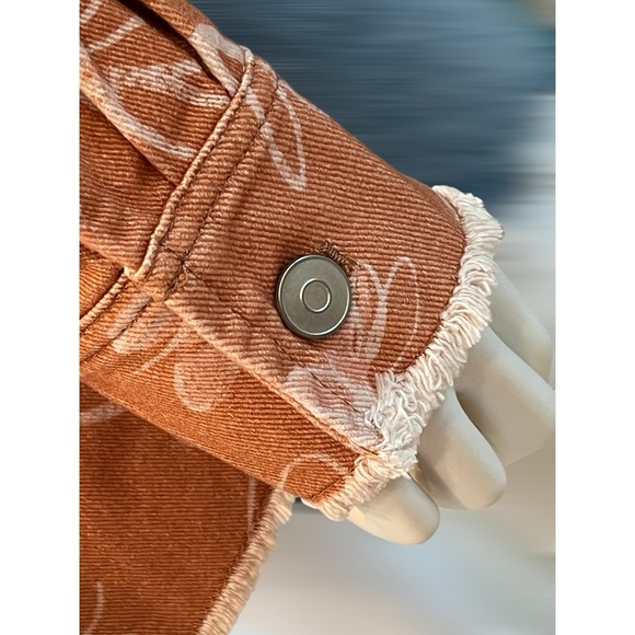 PEACH LOVE CALIFORNIA rusty floral Shacket S M L - Picture 7 of 10